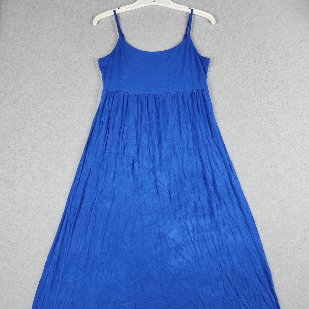 Old Navy Maxi Dress Womens Medium Royal Blue Summer Relaxed Adjustable Strap
